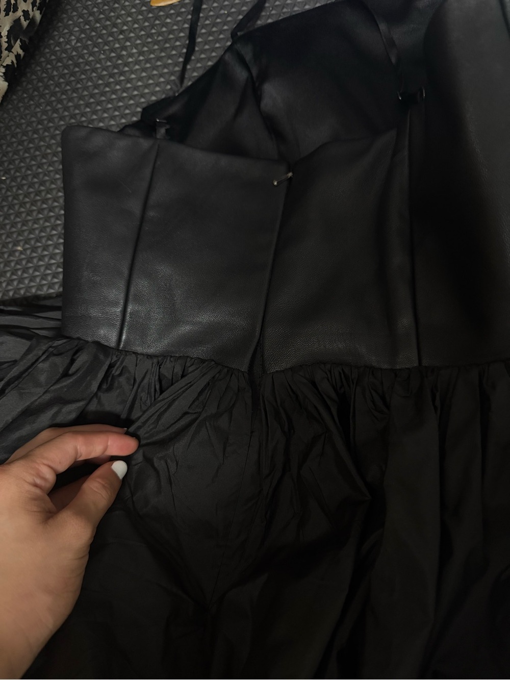 Alice + Olivia Black Mini Bubble Dress - Picture 9 of 10